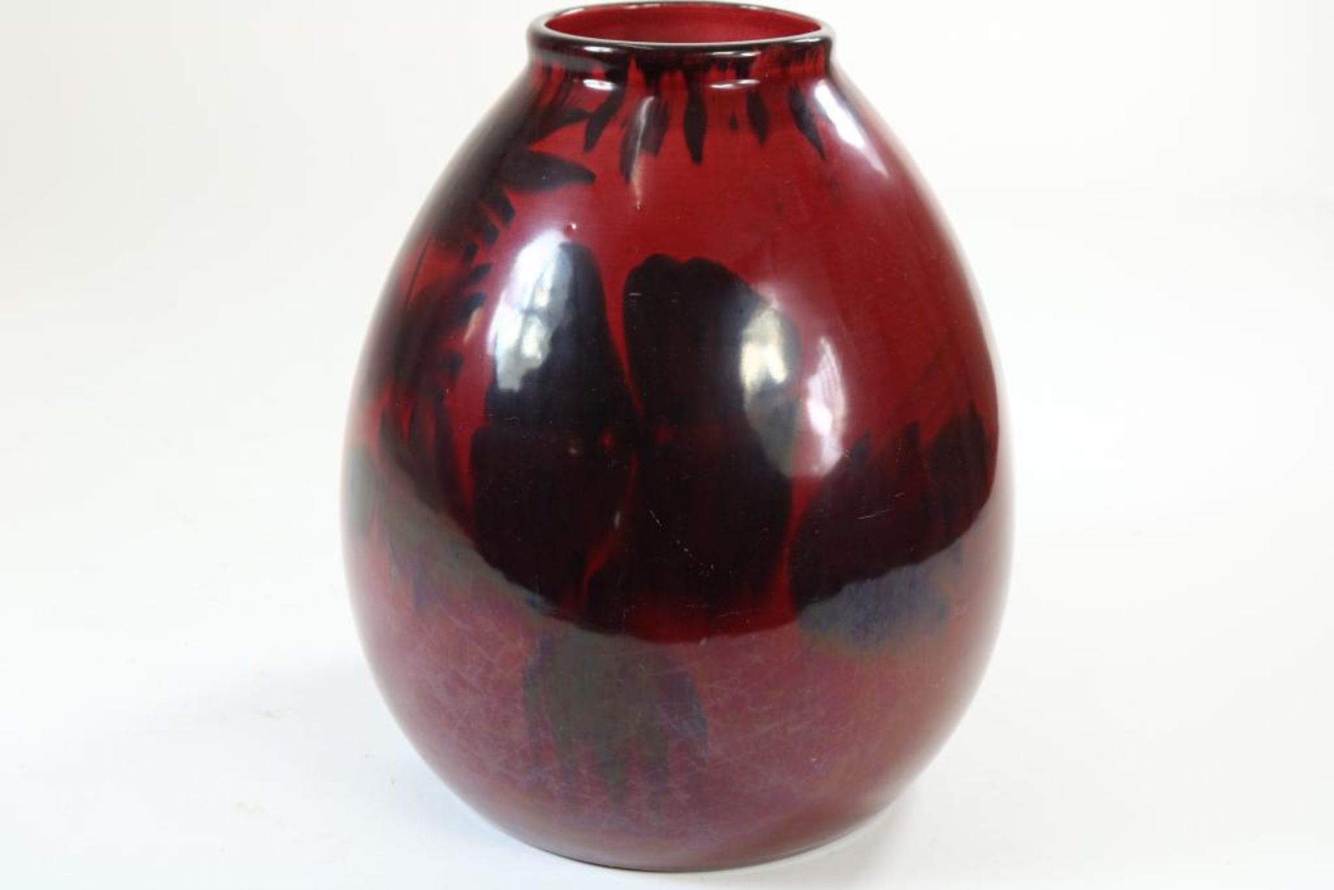 Roodgeglazuurde aardewerk vaas - Bild 5 aus 5
