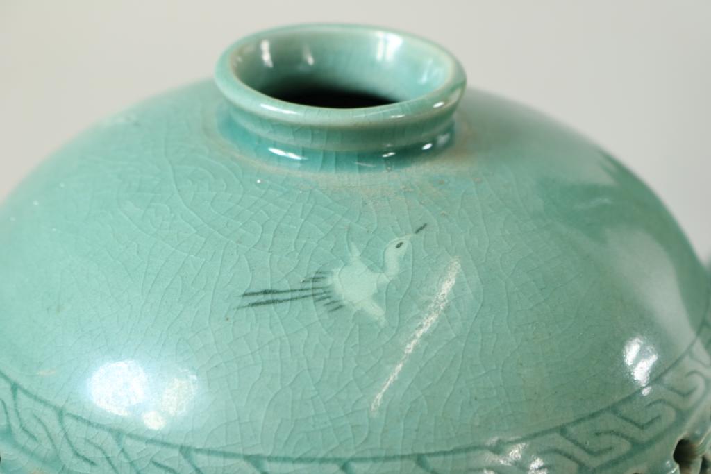 5 Chinese celadon vazen - Image 8 of 8