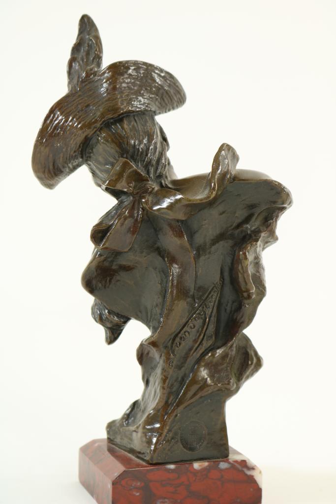 Stel bronzen sculpturen, v/d Straeten - Image 2 of 5