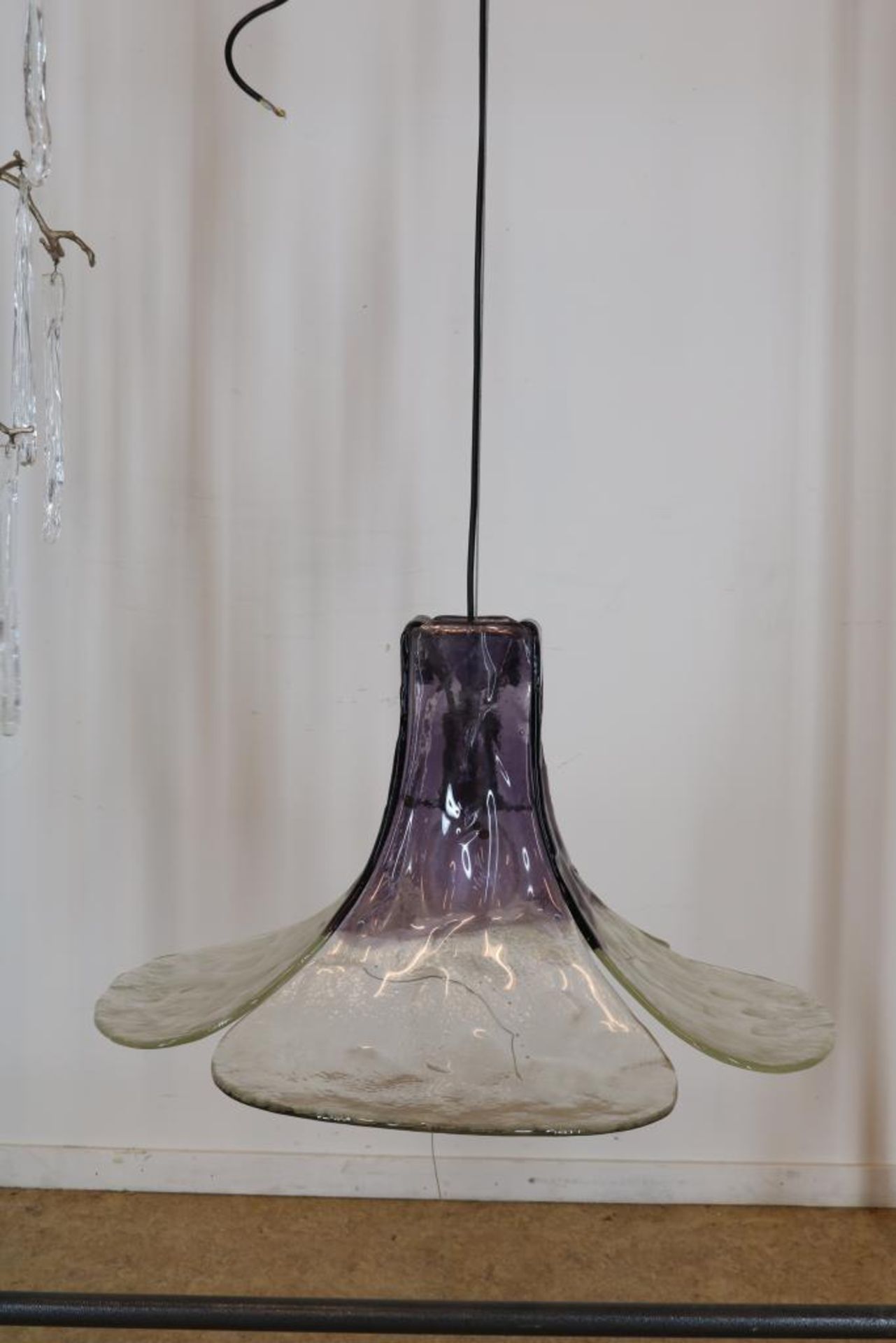 Dikglazen design lamp, Mazzega