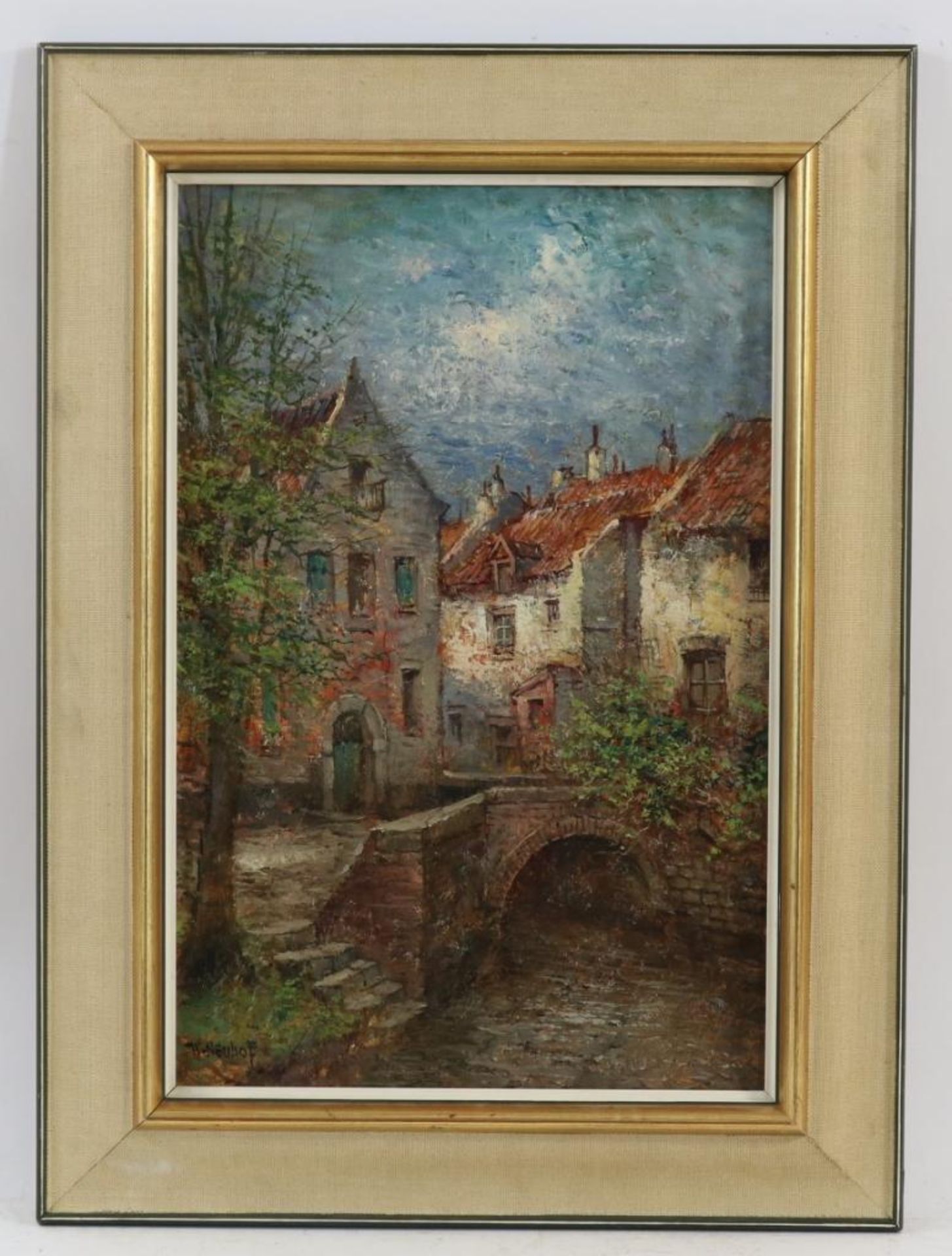 Neuhof, brugje in stad, doek - Bild 4 aus 4