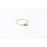 Gouden moderne solitaire ring