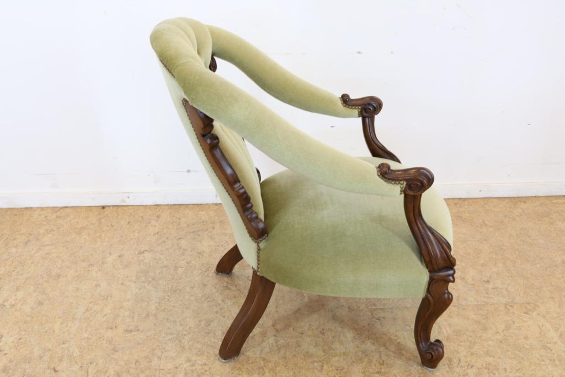 Mahonie Biedermeier armfauteuil - Bild 5 aus 5