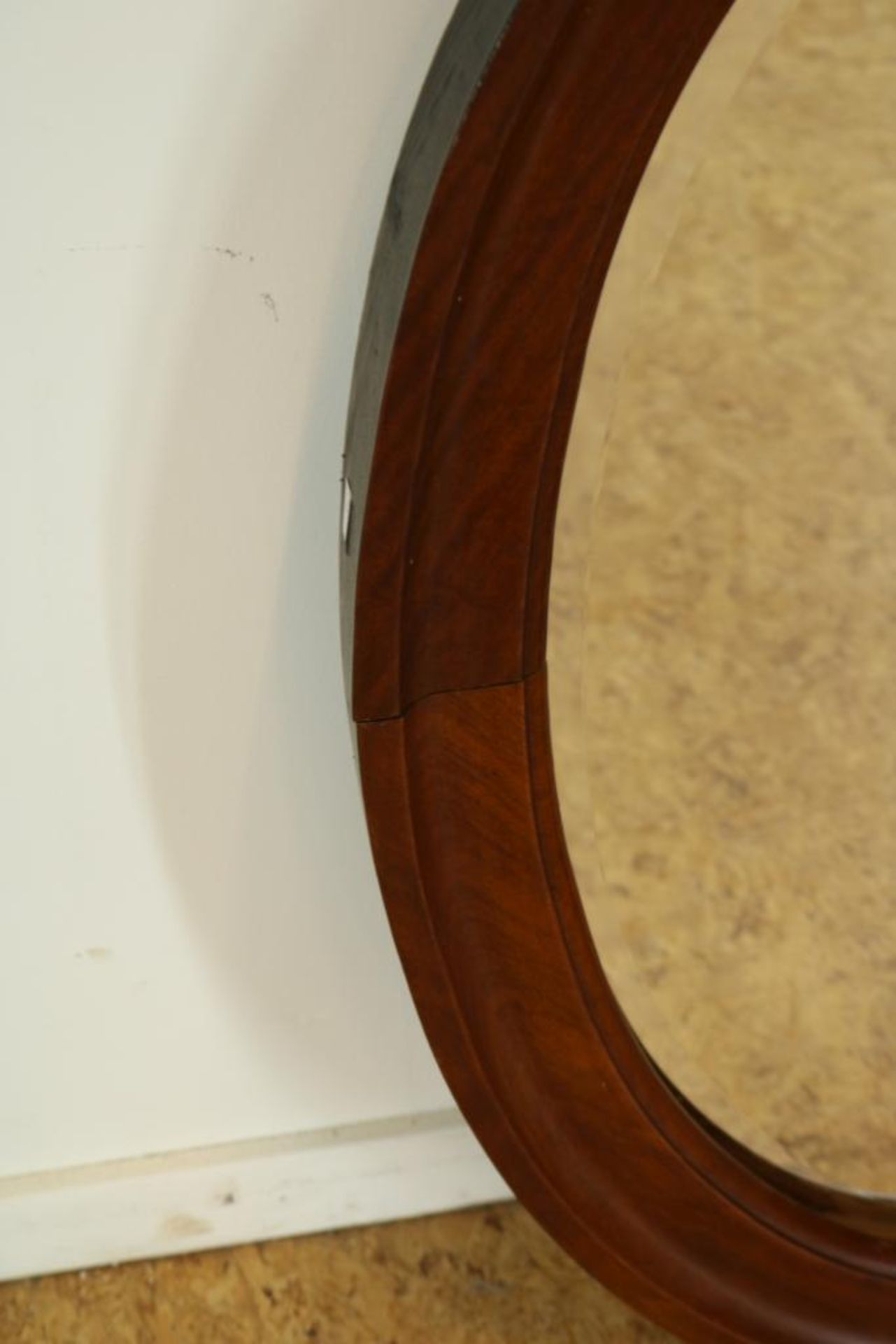 Ovale spiegel in mahonie lijst - Bild 3 aus 3