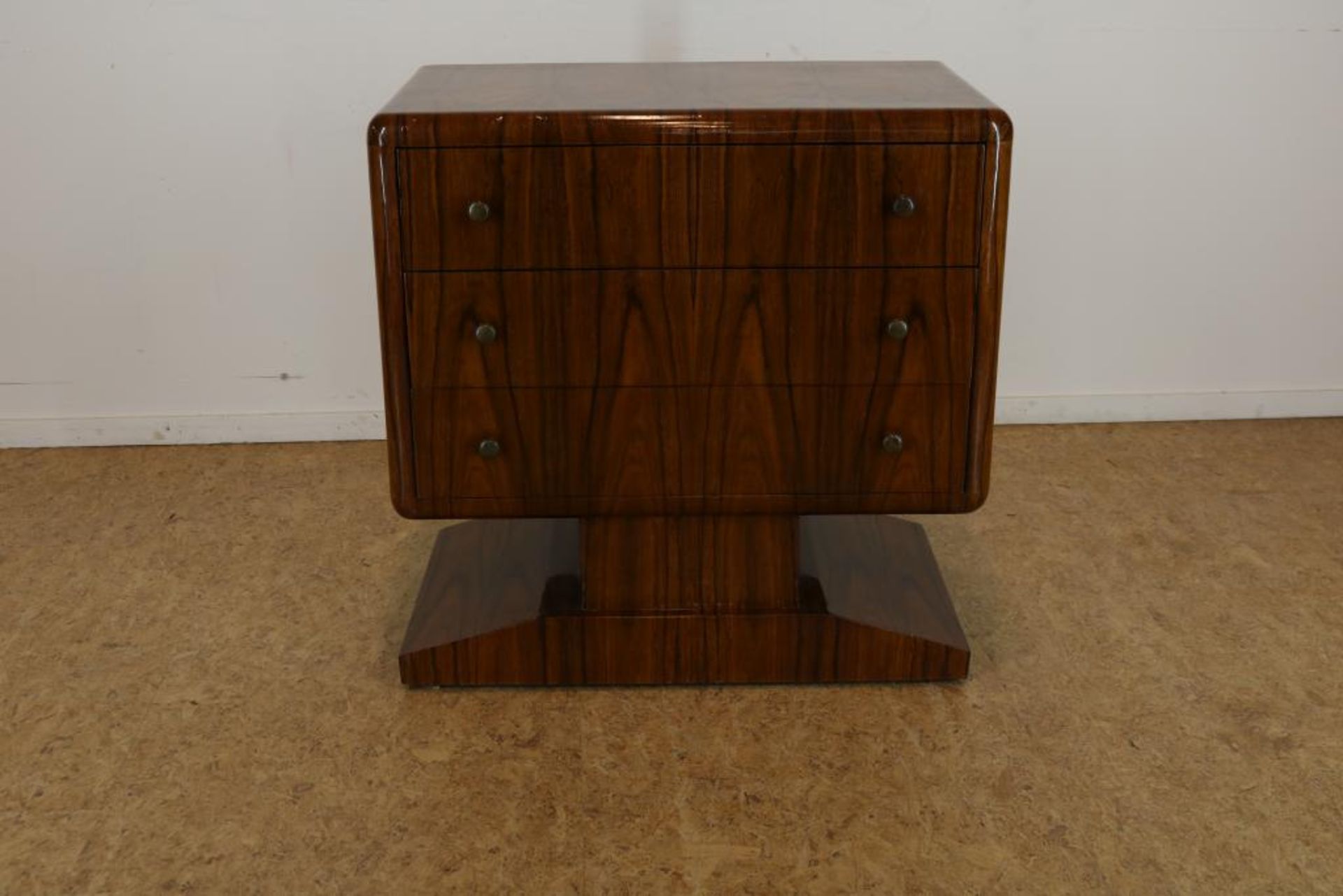 Deels mahonie Deco-stijl commode