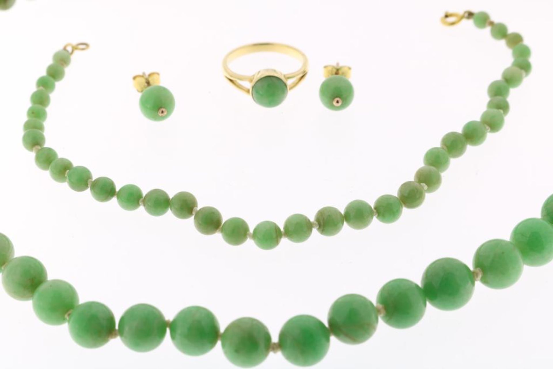 Set juwelen met jade - Image 2 of 2