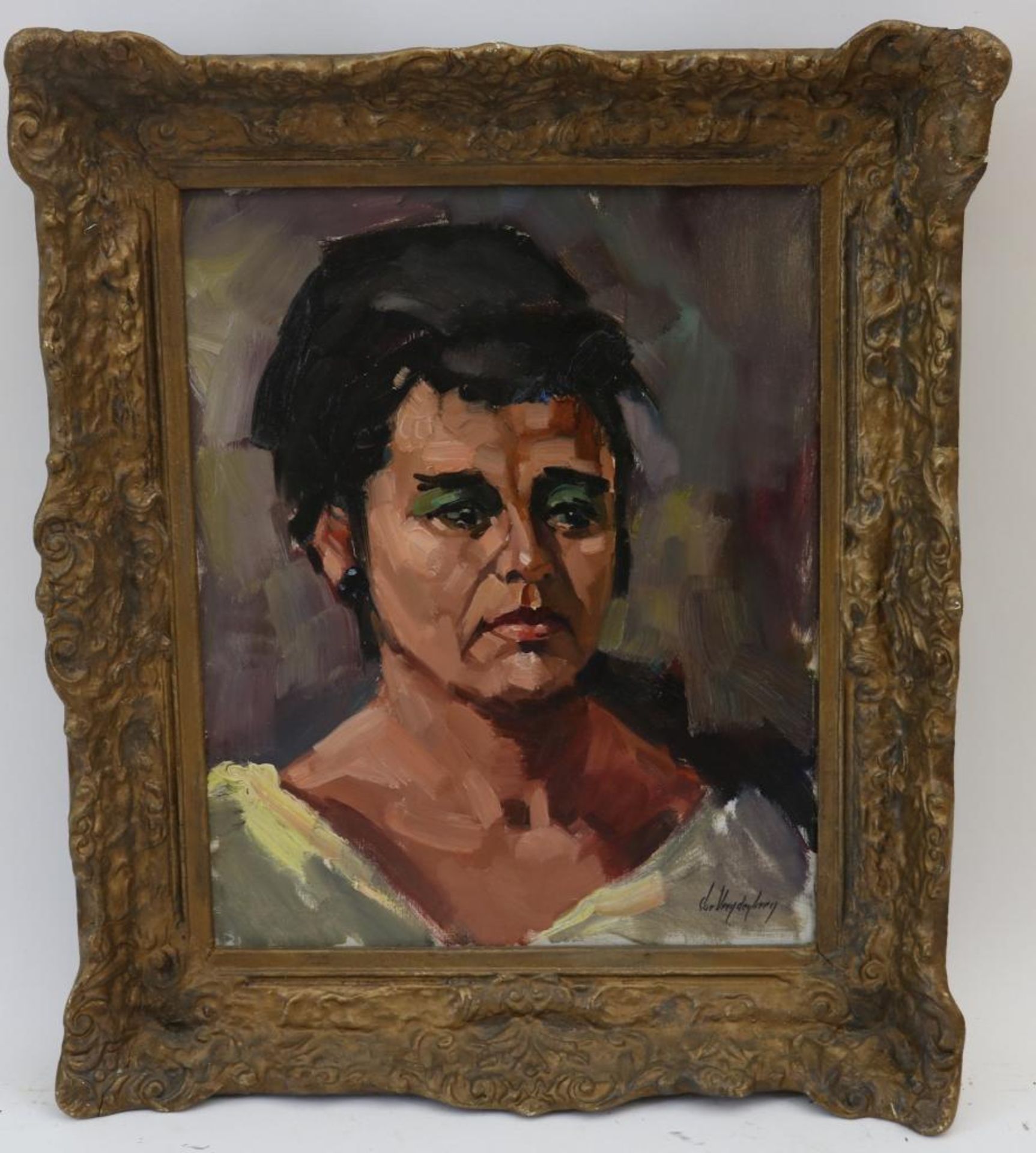 Vrendenberg, portret van vrouw, doek - Bild 4 aus 4