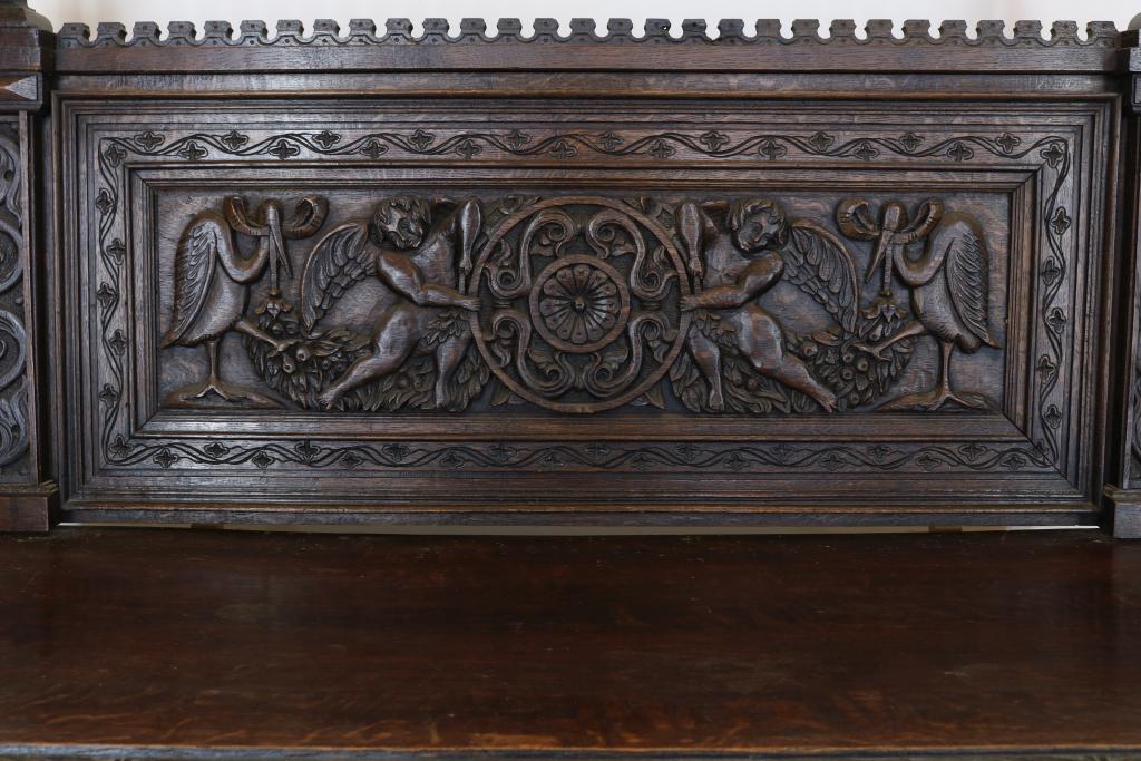 Eiken Renaissance-stijl buffet - Image 3 of 3