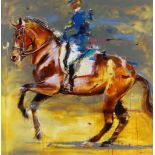 Ruiter te paard, 141 x 140 cm, modern