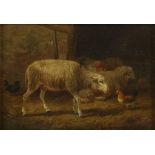 Cornelis van Leemputten, schapen in stal
