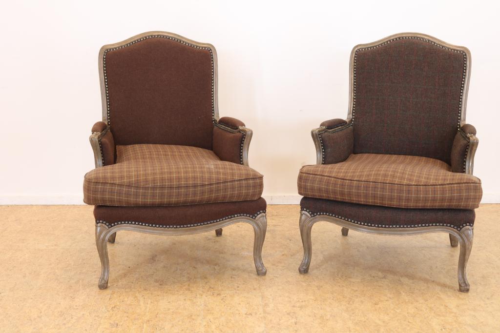 Stel Louis XV-stijl fauteuils