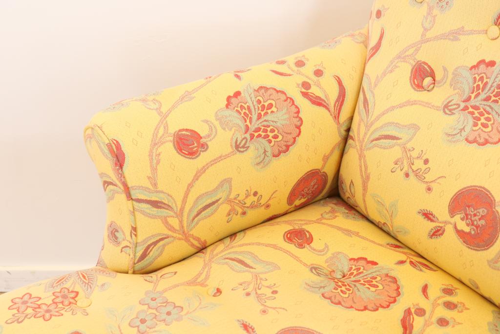 Chaise longue bekleed met gekleurde stof - Image 4 of 5