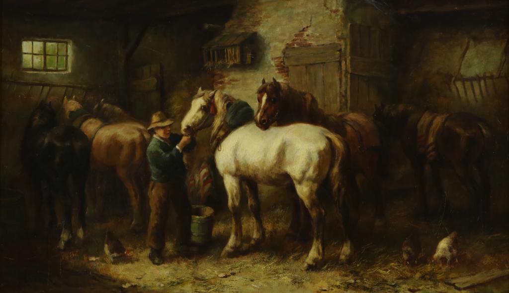 Nakken , 6 paarden in stal
