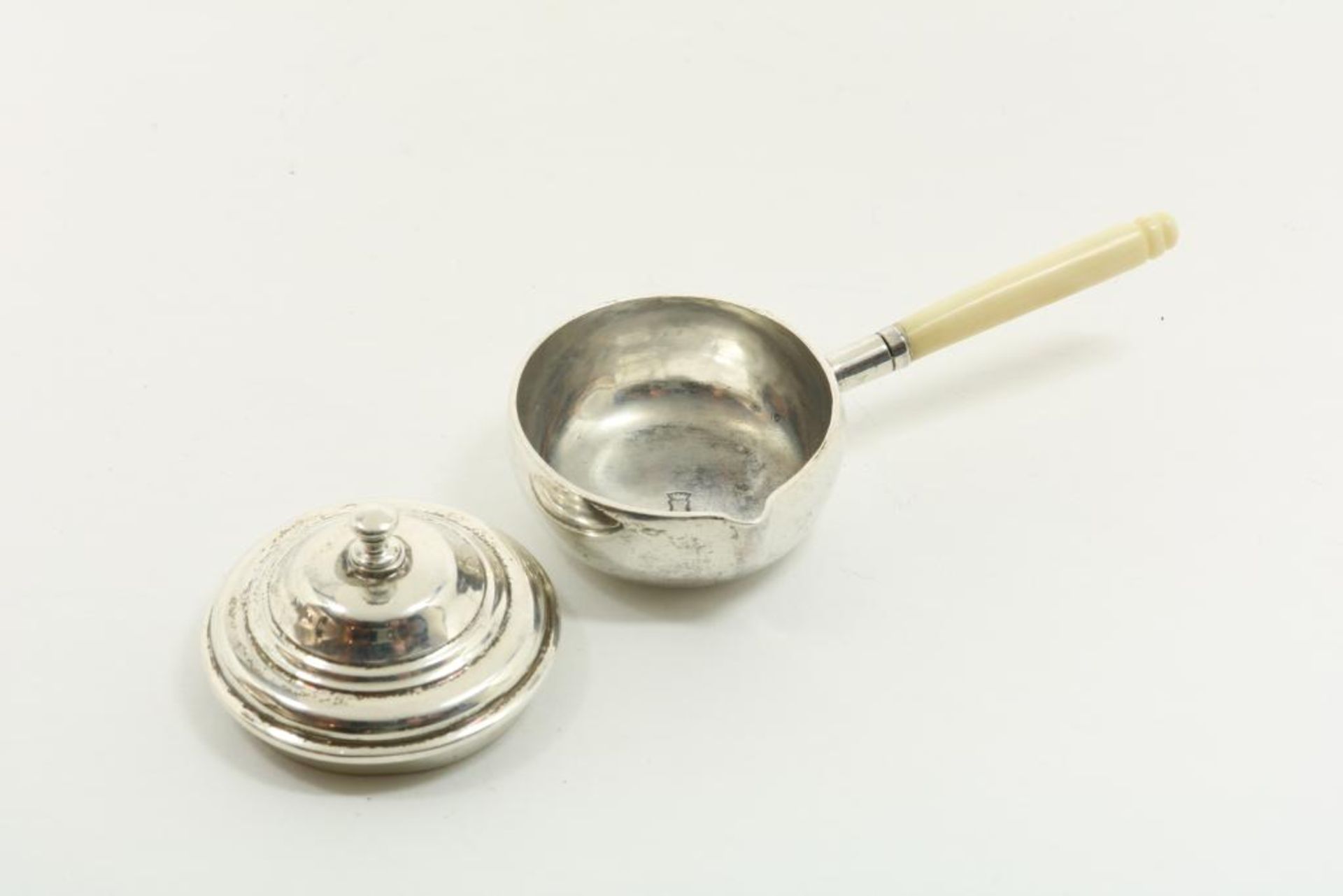 Zilveren miniatuur steelpan, W.v. Strant - Bild 2 aus 2