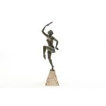 Art Deco sculptuur van danseres