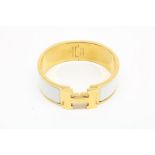 HERMES, clic clac H, verguld armband