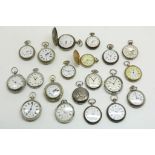 Lot van 20 diverse zakhorloges