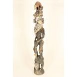 Polychroom houten Sepik sculptuur