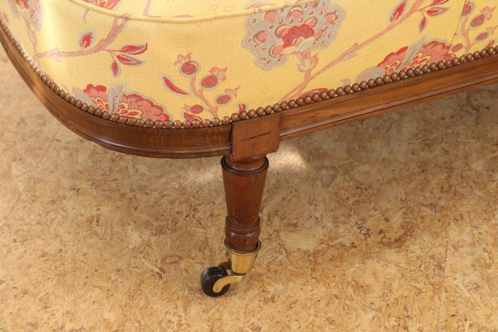 Chaise longue bekleed met gekleurde stof - Image 3 of 5