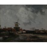 Jansen W.G.F. molen in landschap