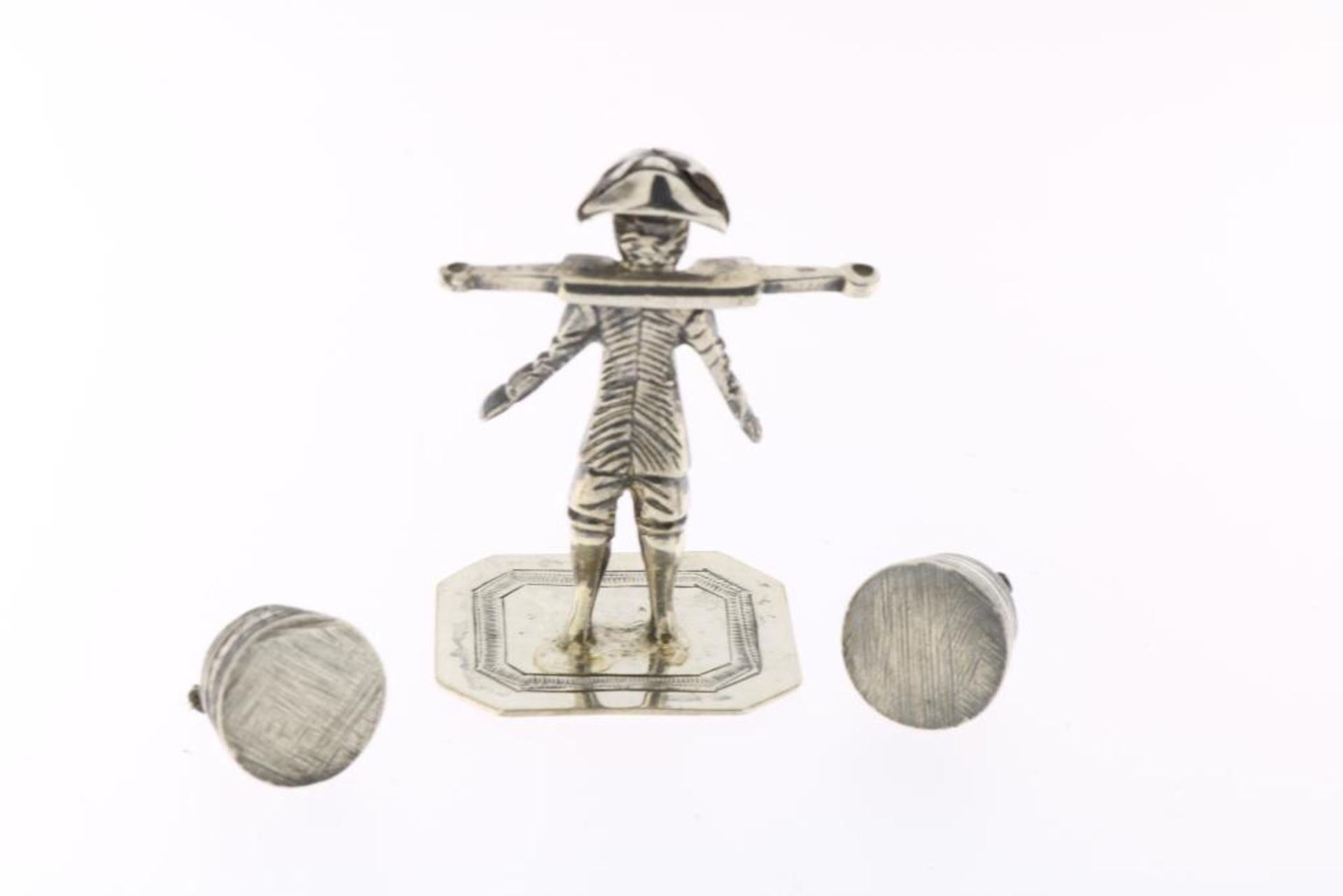 Zilveren miniatuur man met juk, Somerwil - Bild 3 aus 3