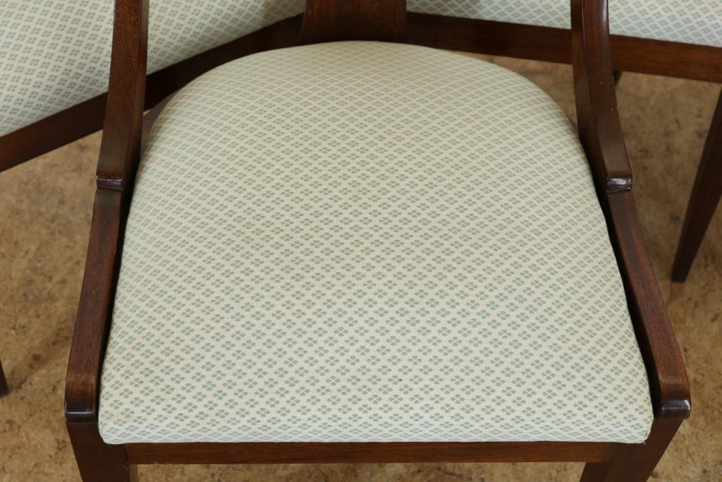 Serie van 6 mahonie stoelen. - Image 3 of 3