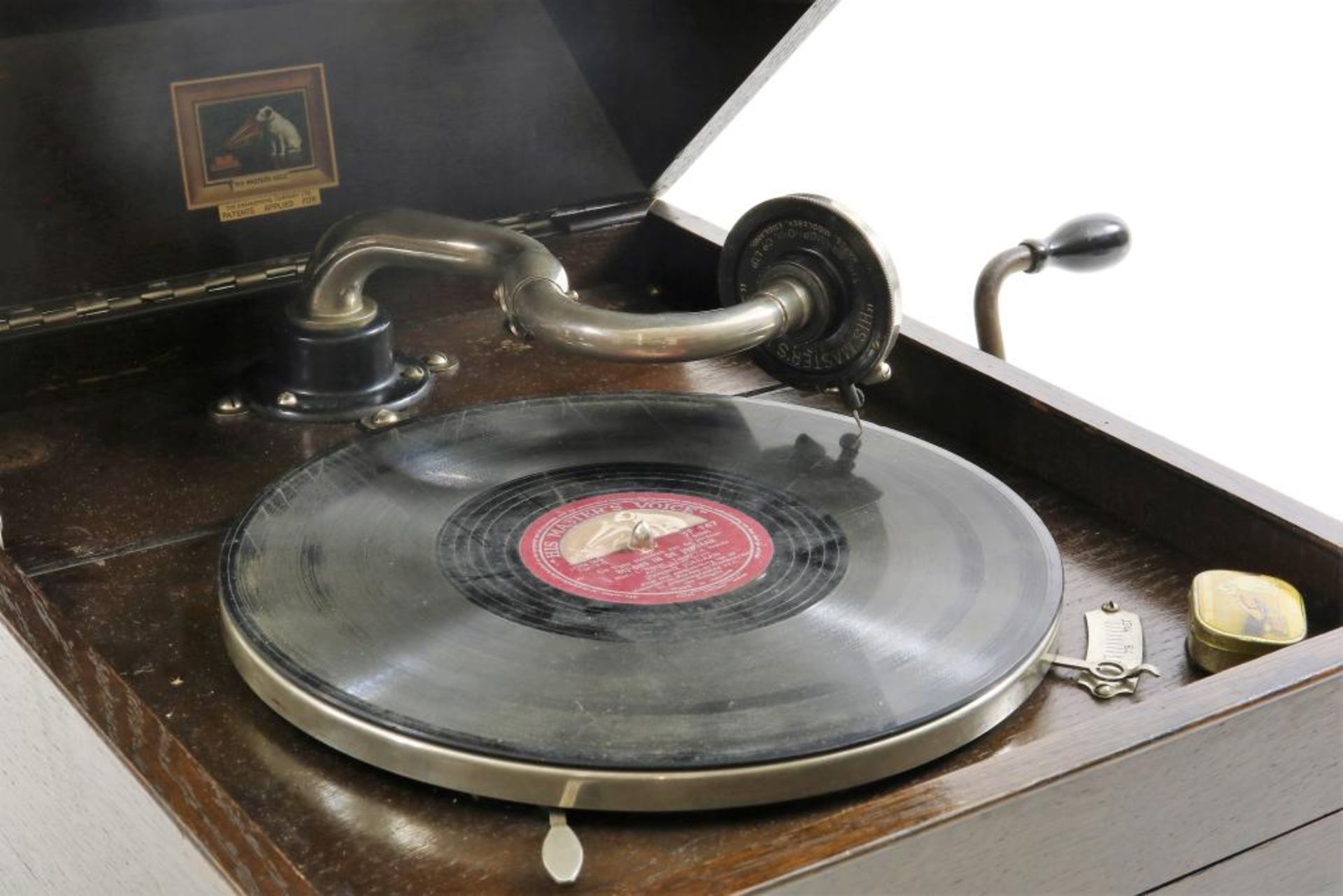 Grammofoon met diverse 45-toeren platen - Image 5 of 6