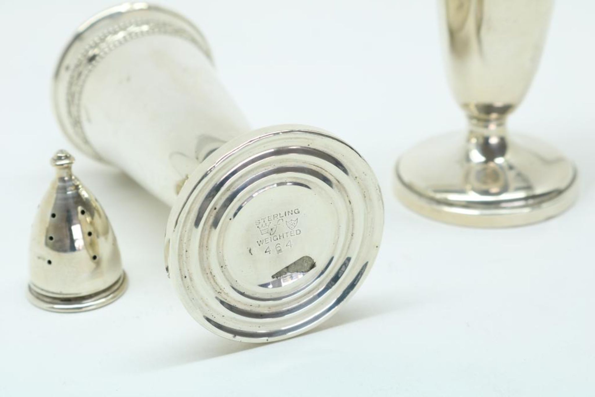 Stel zilveren zoutstrooiers - Bild 2 aus 2