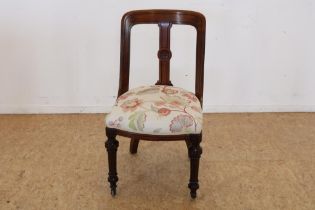 Mahonie Victoriaanse stoel, 19e eeuw
