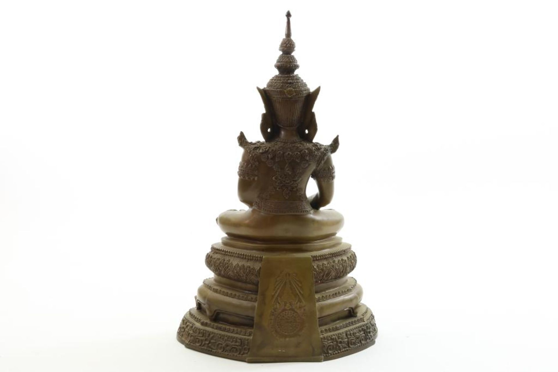 Bronzen zittende Boeddha - Image 2 of 2