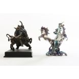 Franklin Mint 3 eenhoorns, beer + stier