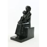 A. Muller moeder met Kind sculptuur
