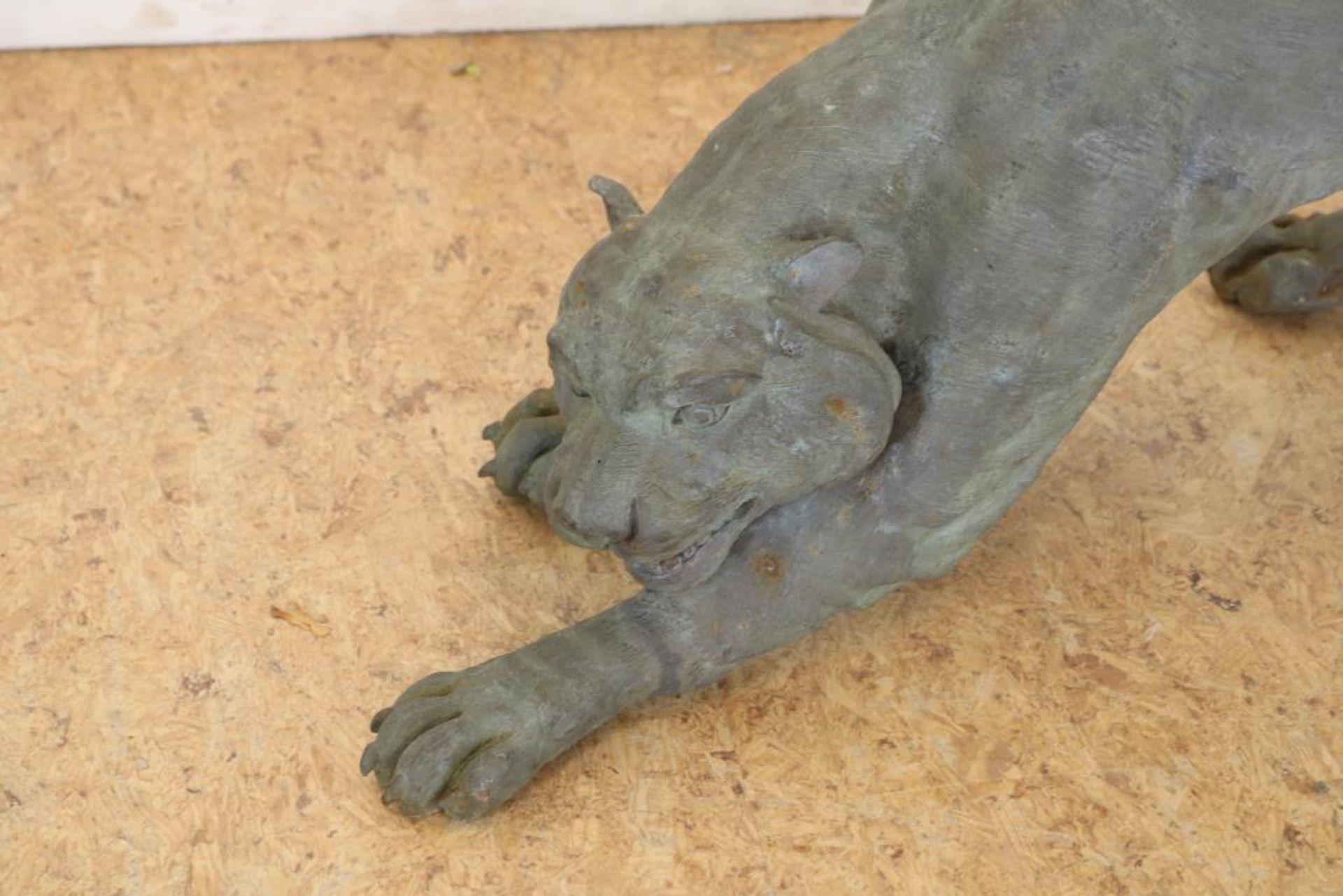 Bronzen sculptuur van panter - Bild 3 aus 3