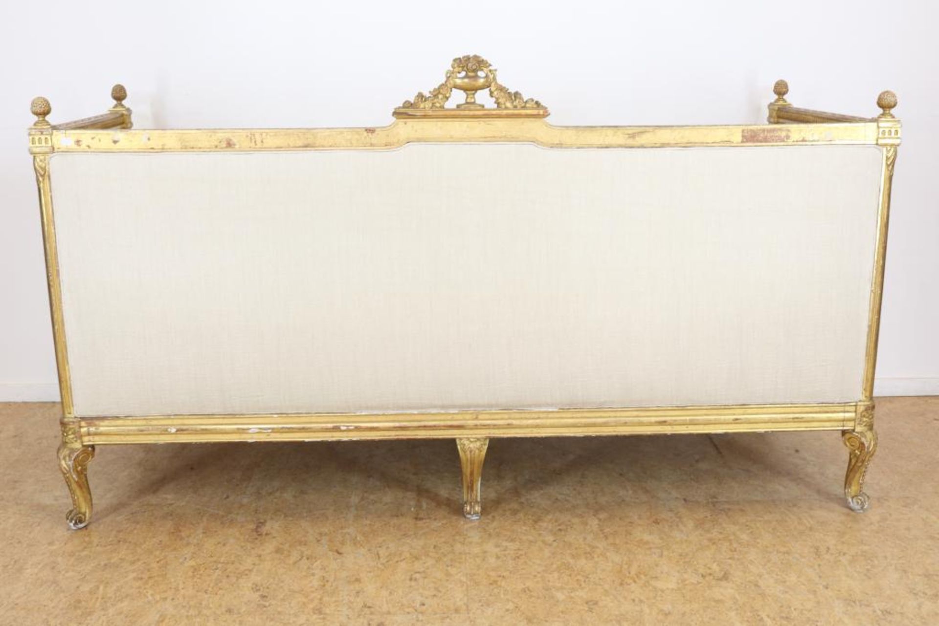 Goudlak Louis XV-stijl sofa - Image 3 of 9
