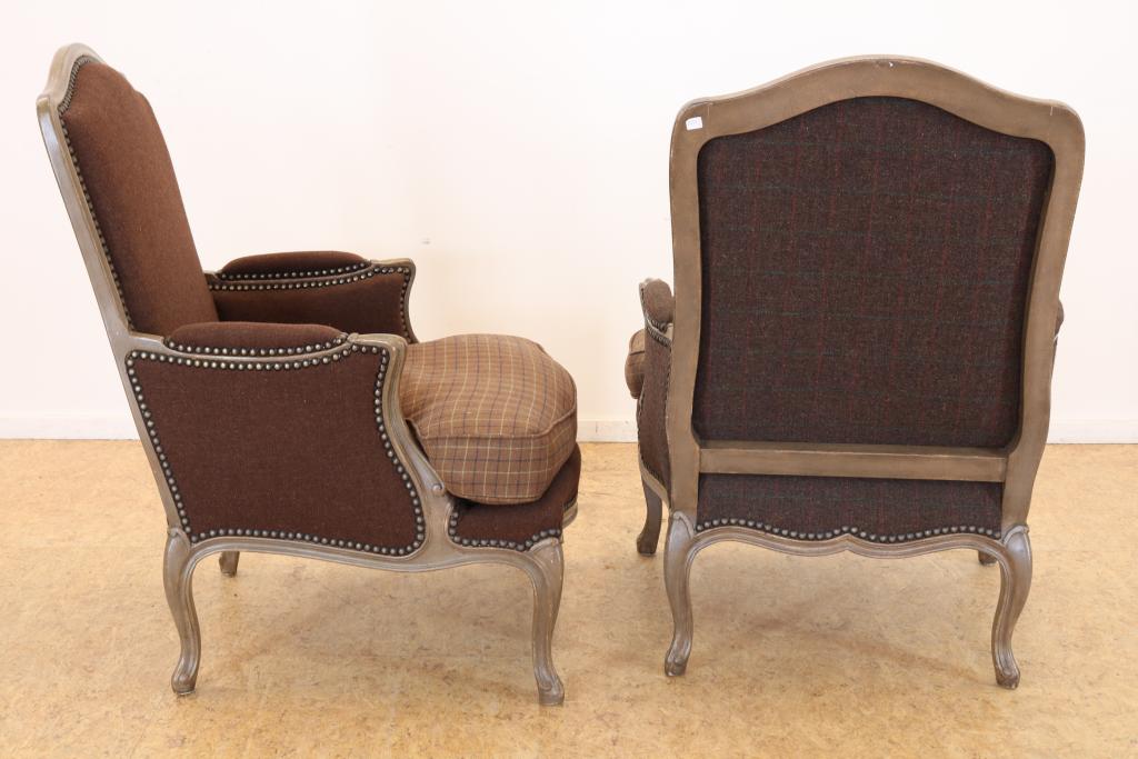 Stel Louis XV-stijl fauteuils - Image 4 of 4