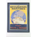 Poster, Les Messageries Maritimes