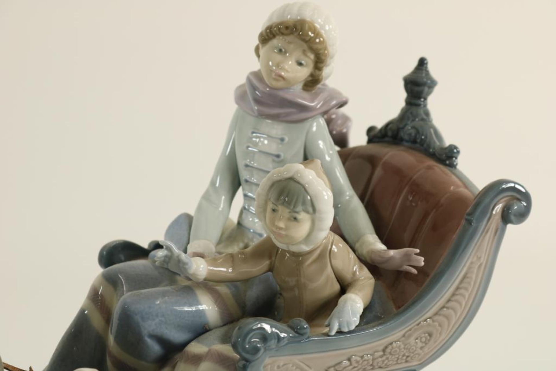 Porseleinen Lladro sculptuur, winter - Image 2 of 6