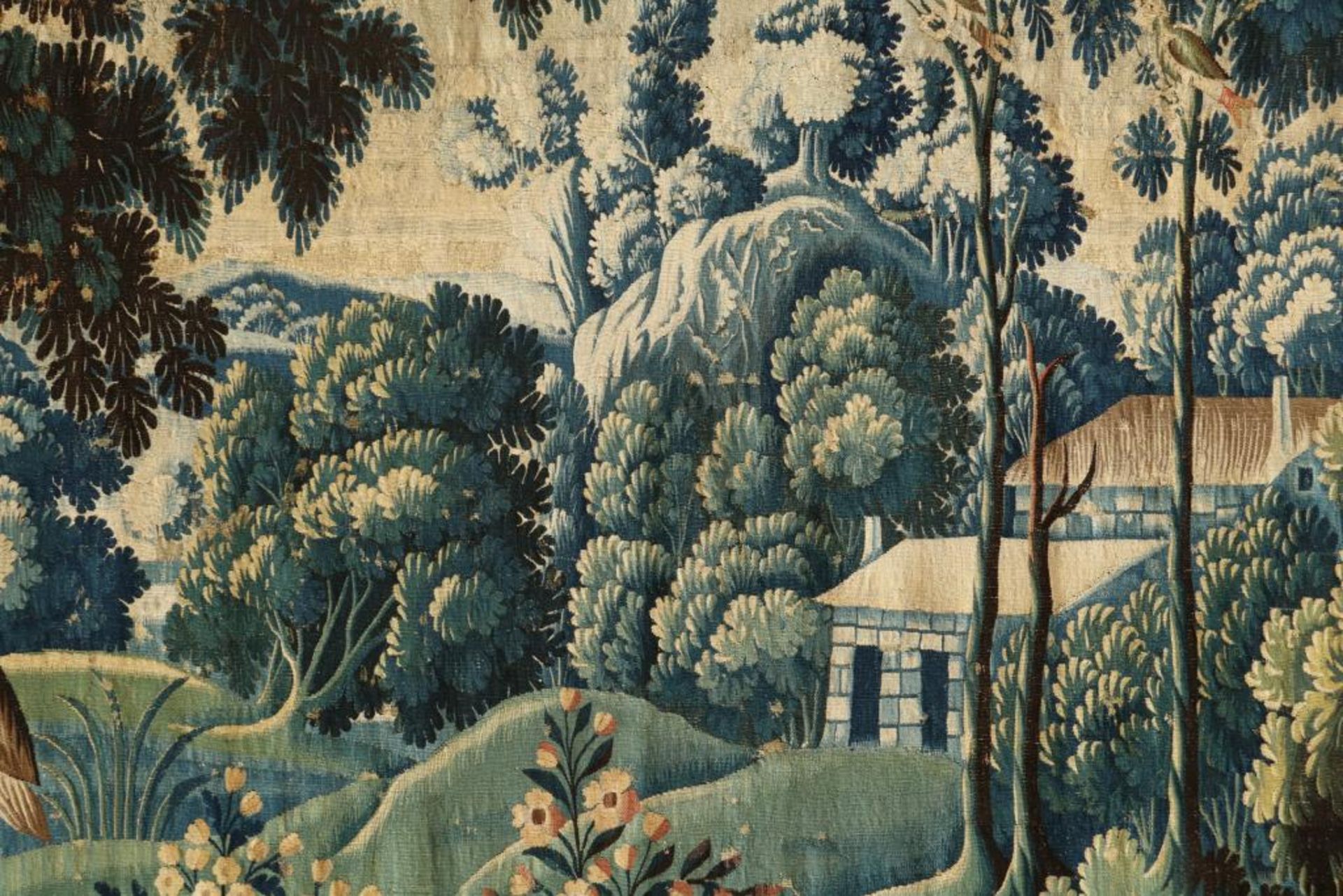 Verdure wandkleed, Vlaams 17e eeuw - Image 10 of 10