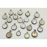 Lot van 20 diverse zakhorloges