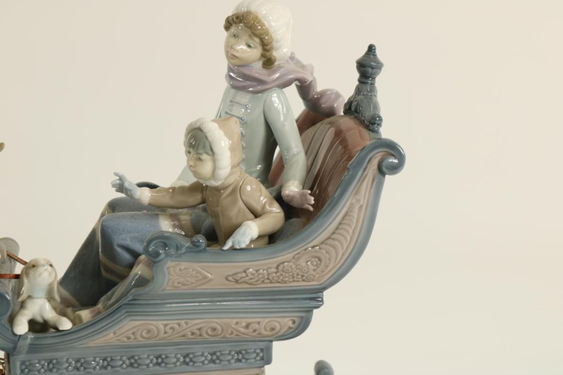 Porseleinen Lladro sculptuur, winter - Image 4 of 6