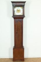 Mahoniehouten longcase clock 18e eeuw