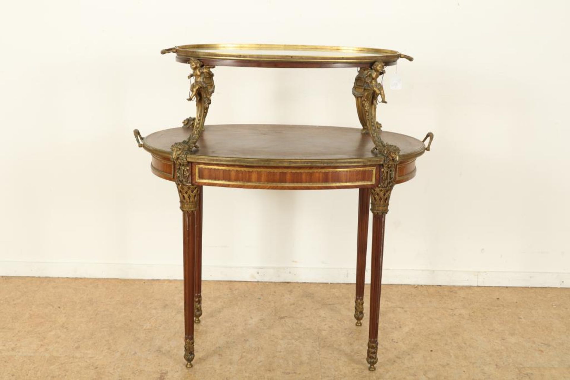 Mahonie gefineerd Louis XVI-stijl tafel - Image 3 of 6