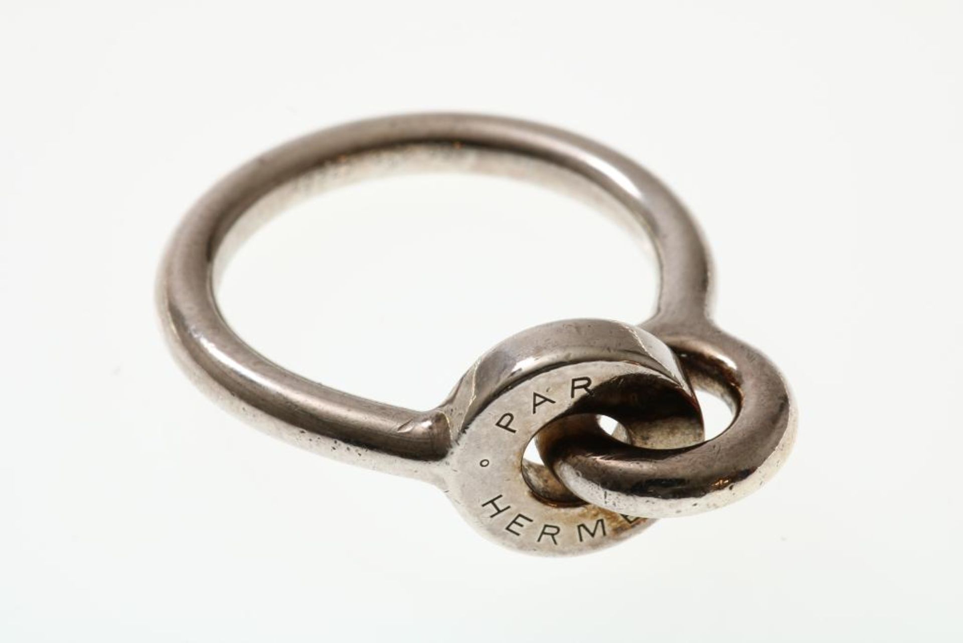 Zilveren dubbel O ring, Hermes - Image 2 of 3