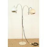 Staande design lamp, twee lichts