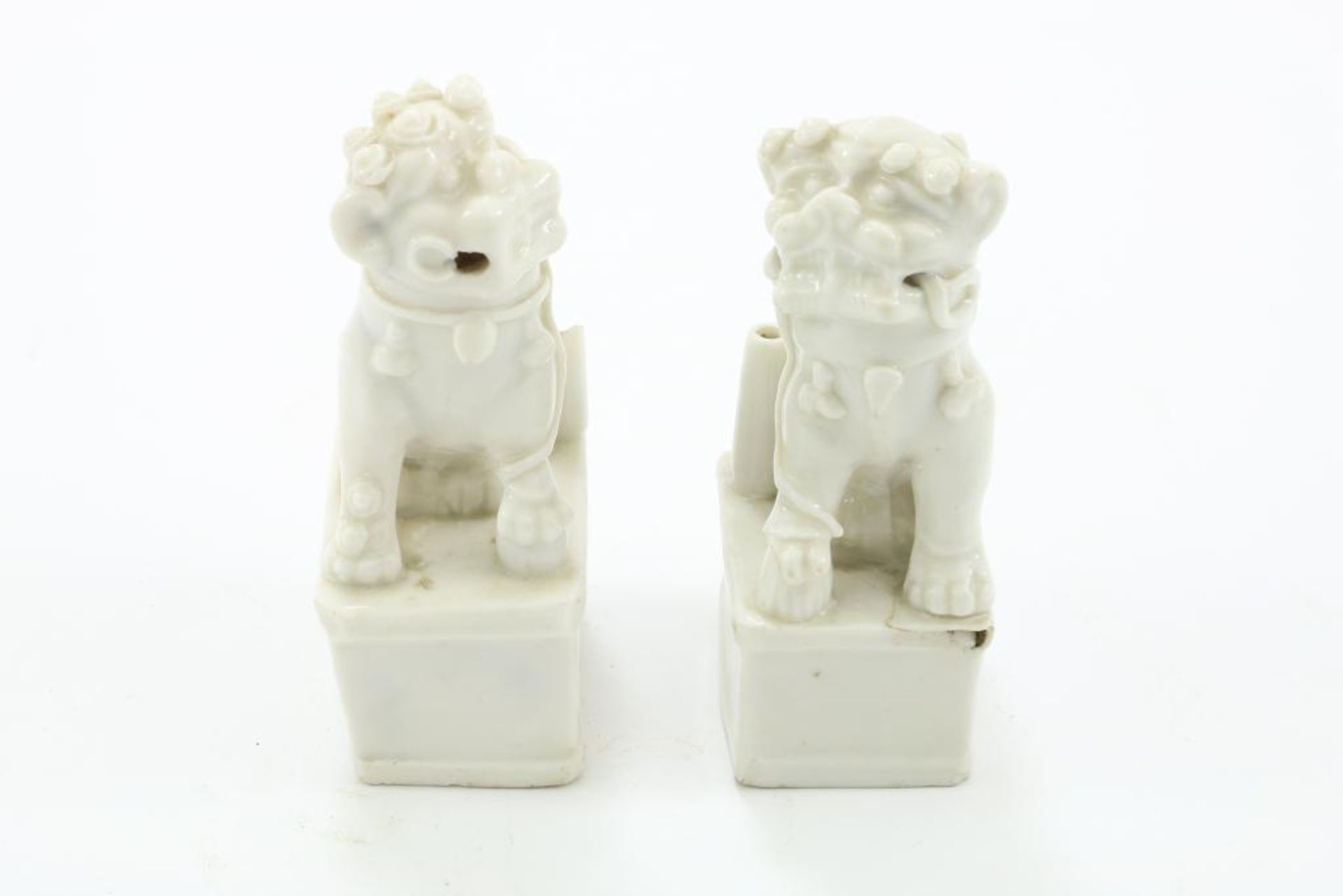 Stel Blanc de Chine Dogs of Foo wierook - Image 3 of 3