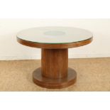 Wotelnoten Art Deco ronde salontafel met