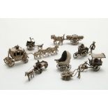 Lot zilveren miniaturen