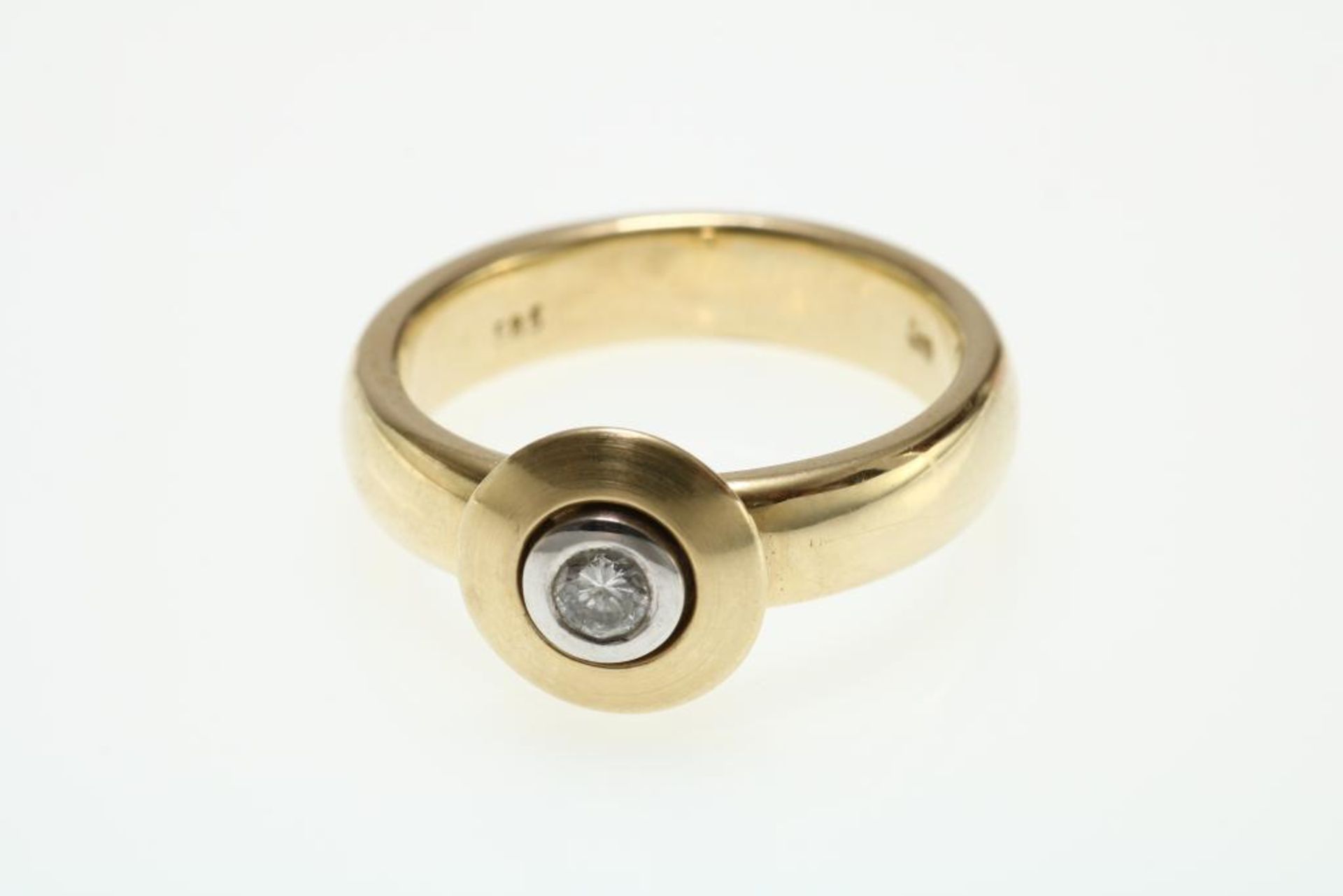 Bicolor gouden ring - Image 2 of 4