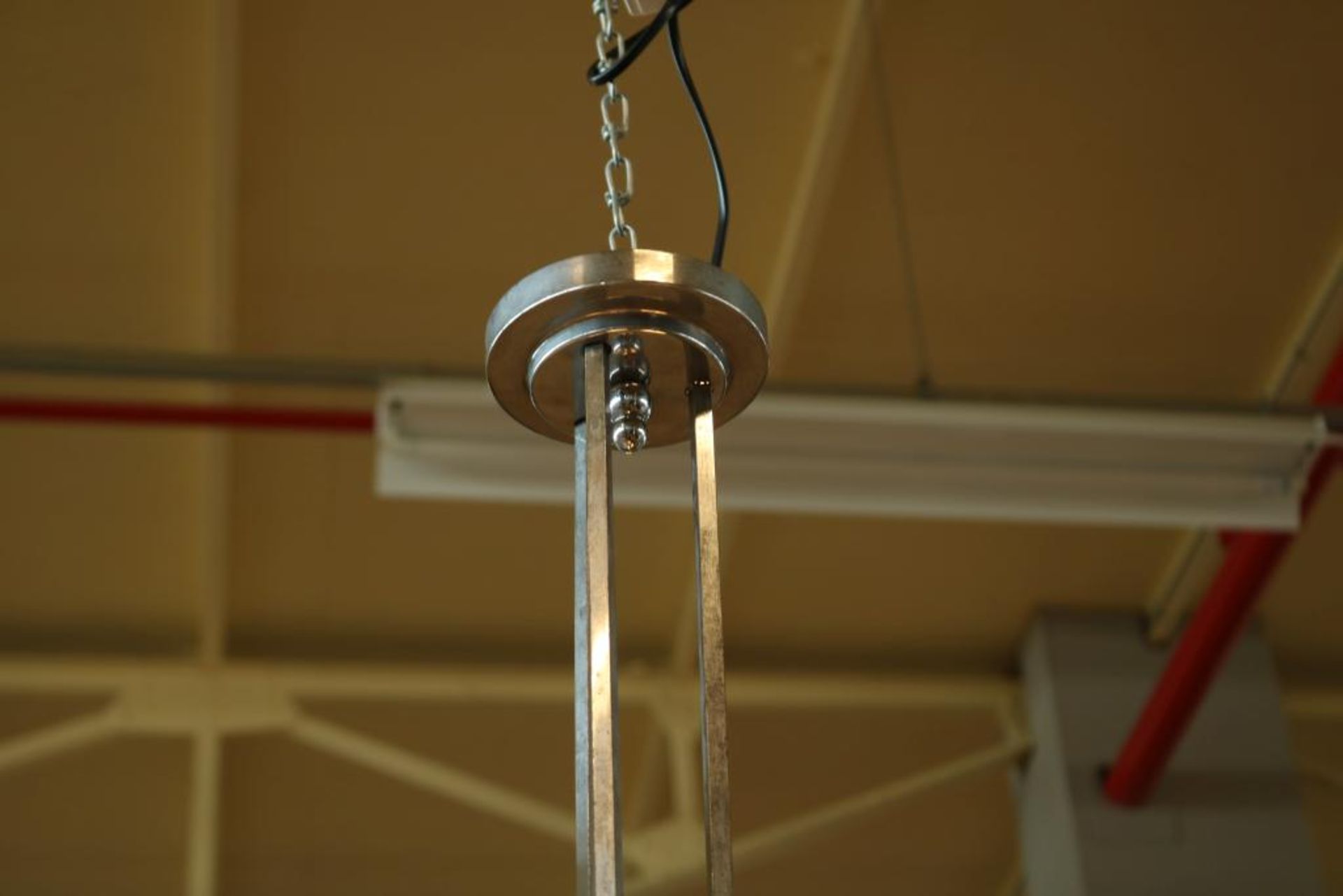 Verchroomde Art Deco hanglamp - Image 2 of 2