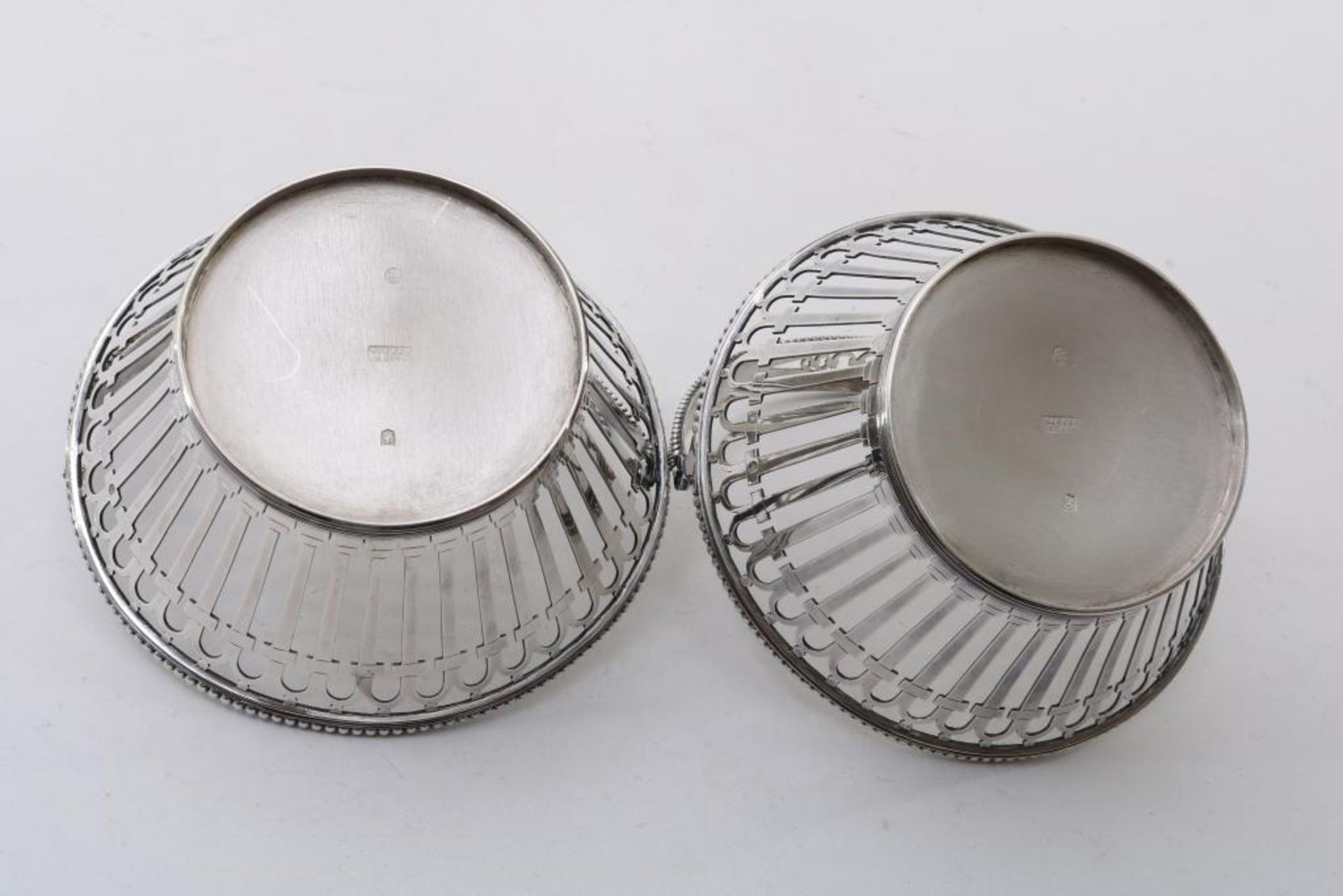Stel zilveren knottenmandjes, 1 gehalte - Bild 2 aus 3